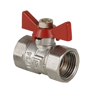 Кран шаровый Valtec 1/2"  вн/вн бабочка COMPACT