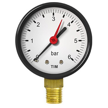 Манометр  радиальный  TIM 6 бар