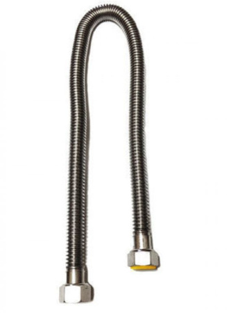 Подводка газовая 1/2 1,0м ГШ  VRT сильфонная Россия